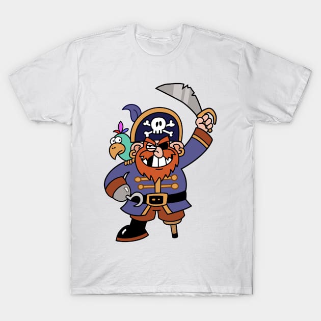 A Pirate & His Best Buddy T-Shirt by Renzo's Cauldron